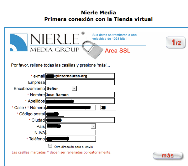 Rellenando nuestros datos