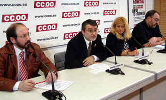 Un momento de la rueda de prensa
