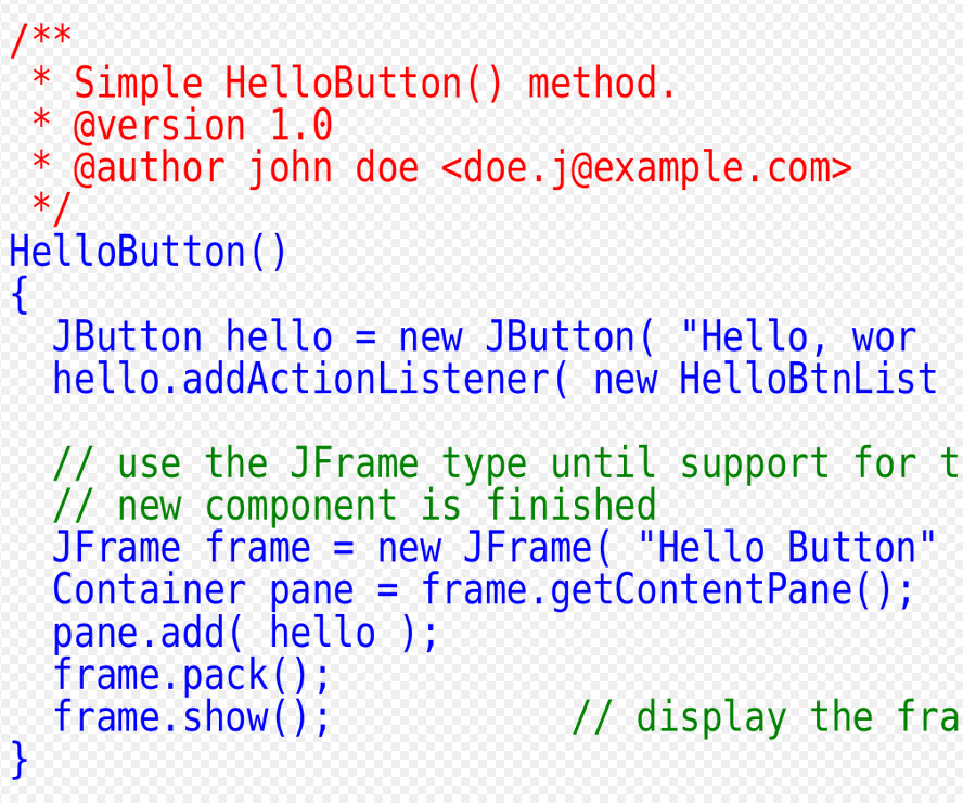 Codigo fuente java ejemplo hello world