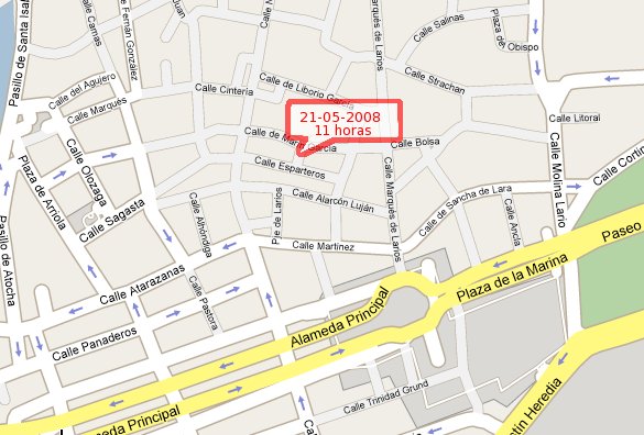 Mapa situacion SGAE Malaga