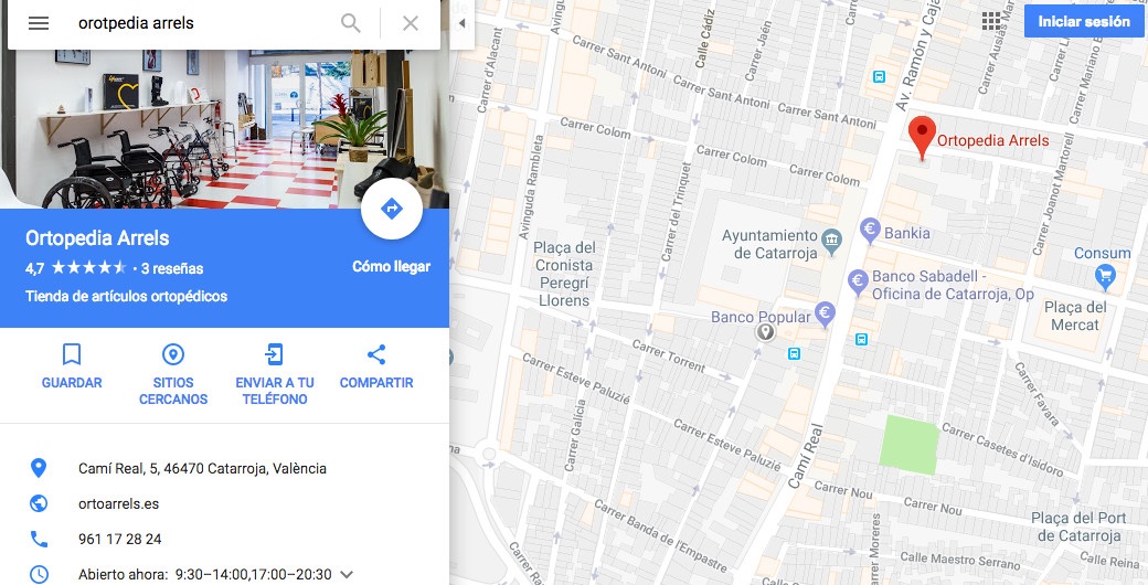 informacion complementaria de una tienda