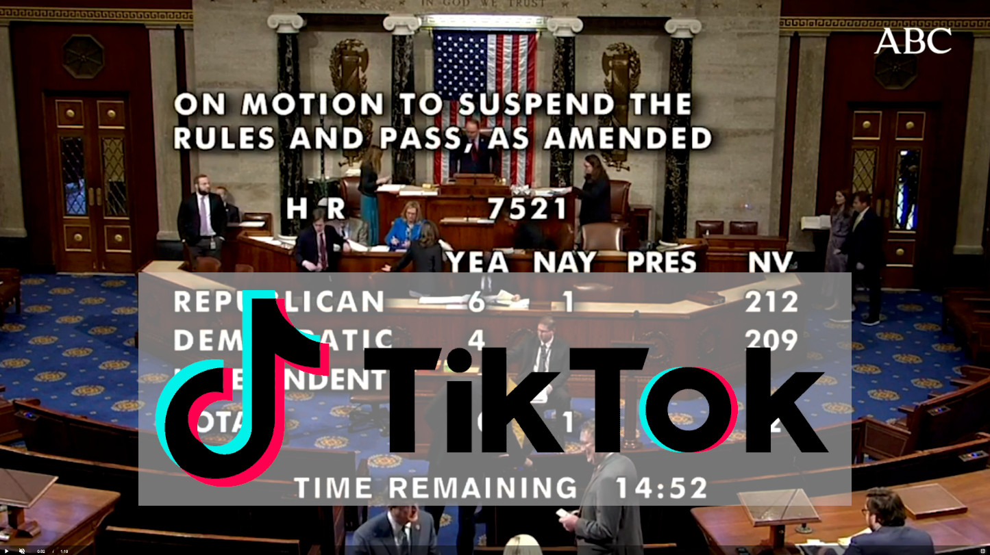 Votación Camarara EEUU prohibiendo tiktok