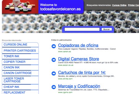 La web de todosafavordelcanon.es ya no es la que era