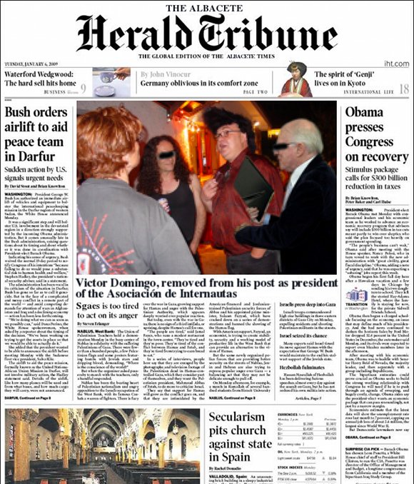 Portada de Albacete Herald Tribune